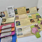 16 TMNT Ninja Turtles Vintage Figure Bio File Cards Displays Joke Book LOT