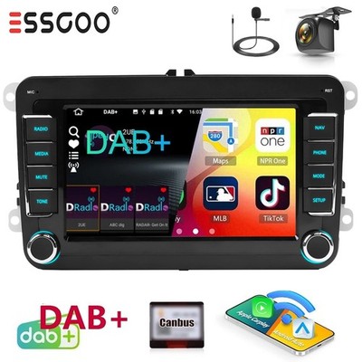 DAB+ Android 9'' CarPlay Autoradio SWC RDS FM Bluetooth Für VW SCIROCCO 2008-2014