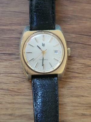 Lip Automatic Date Armbanduhr Damen Vintage Läuft P3226