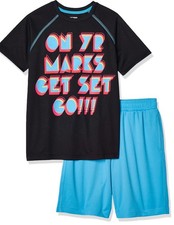 Spotted Zebra Boys ActiveShort Sleeve TShirt and Shorts Size S 6-7