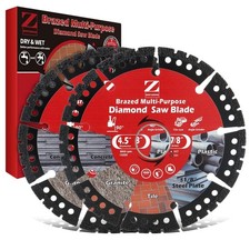 4-1/2" Diamond Multi Purpose Saw Blade, 2 Pack Indestructible Disc for Grinder