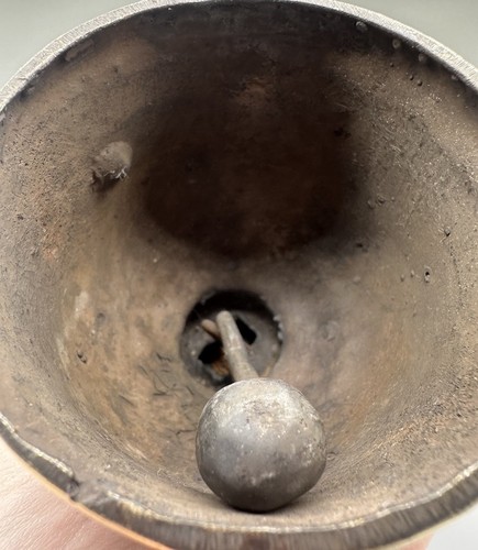 Vtg Pentacle Brass Bell Wiccan Pagan Witchcraft Altar Ritual Raven Claw Rare - Picture 7 of 10