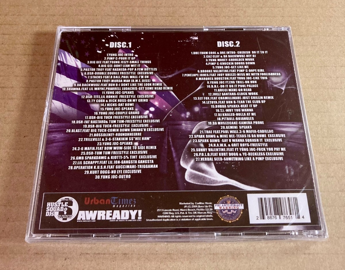 New CD (2 Disc Mixtape) Yung Joc DJ Kaos - Street Hustle Volume 3