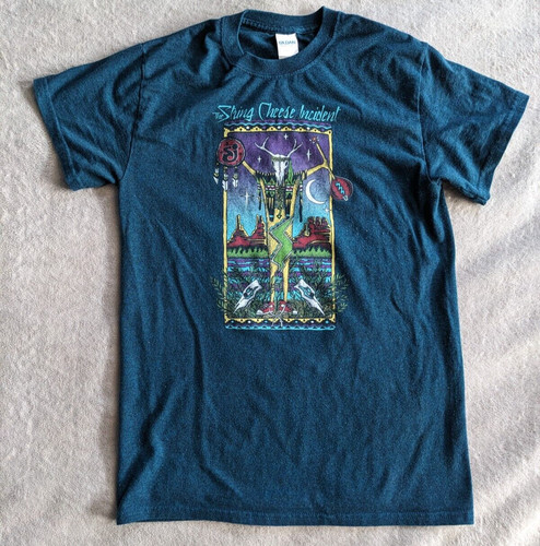 Vintage The String Cheese Incident 2000 Green T-Sh