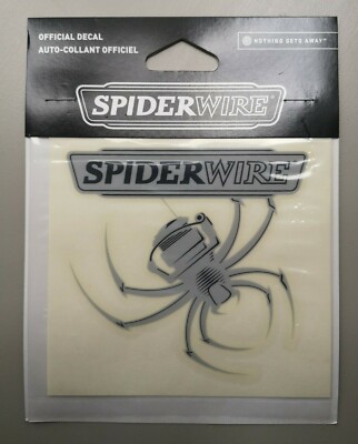 Spiderwire Fishing Logo Decal Sticker 5'' Small Truck Car Boat