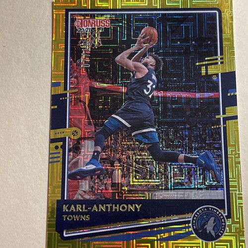 2020-21 Donruss Basketball Gold #20 Karl Anthony-Towns #7/10 - Picture 6 of 8