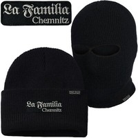 MüTze Sturmhaube La Familia Chemnitz In Schwarz Beanie Balaclava Karl Marx Stadt