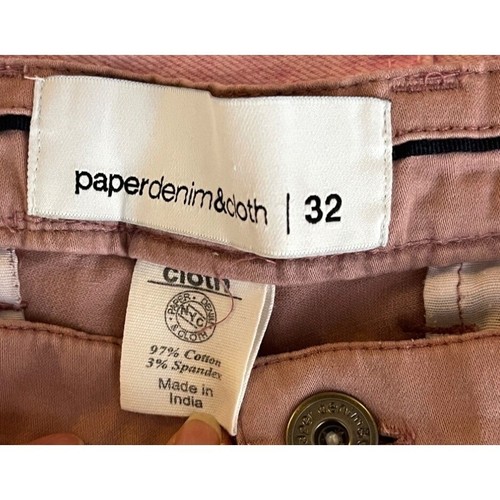 Straight Leg Chino Pants Mens Size 32 x 31 Paper Denim & Cloth - Picture 7 of 7