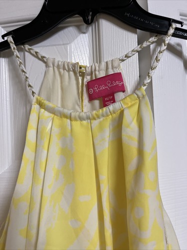 Top halter forrado amarillo/marfil Lilly Pulitzer para Target Pineapple Punch talla XS - Imagen 4 de 9