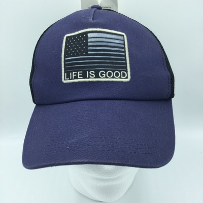 life is good flag hat