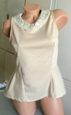 *Eva & Lola* Shirt Stretch mit Spitze+Strass AB ((NEU)) Gr.M - Bild 1 von 4