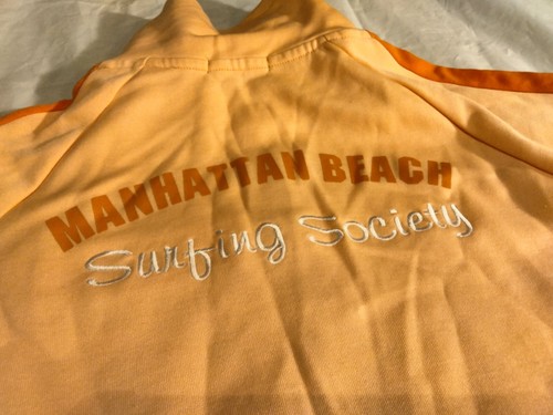 Manhattan Beach Surfing Society Large Full Zip Up Sweatshirt - Picture 5 of 8