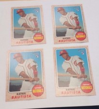 2017 Heritage High Number #583 Rafael Bautista 4 Count Rookie Card Lot Nationals