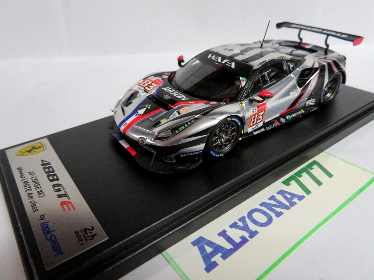 1:43 LOOKSMART Ferrari 488 GTE Evo Le Mans 2021 #83 Winner 1:43 LOOKSMART Ferrari 488 GTE Evo Le Mans 2021 #83 Winner