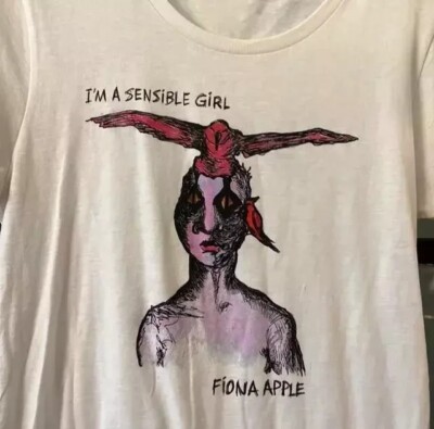 Fiona Apple Short Sleeve I' Am A Sensible Girl 90s White Unisex T shirt S-5XL