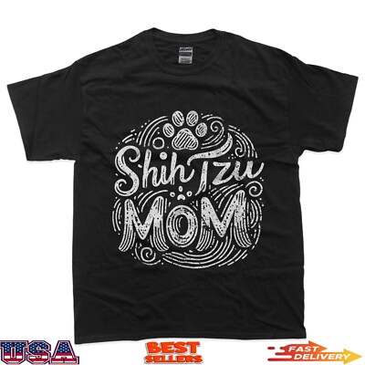 Shih Tzu Mom Puppy Mommy Owner Breed Dog Mother Mama T-Shirt