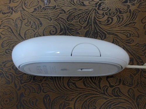 Original Apple Mighty Mouse Óptico USB iMac PC Mac Mini A1152 OEM Blanco #1 ❉ - Imagen 6 de 8