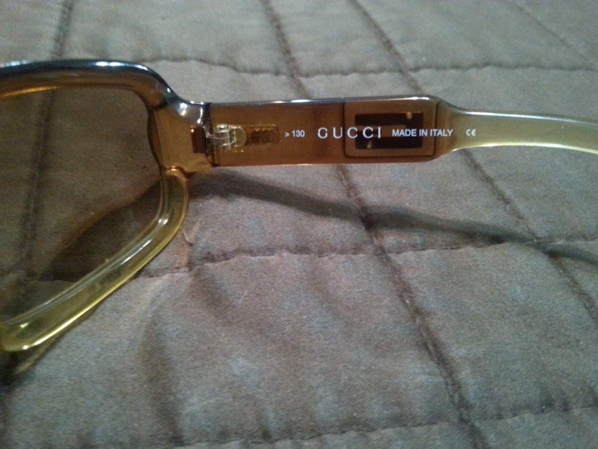 未使用・美品　GUCCI SG 2475/S サングラス ブラウン/イエロー Vintage Gucci Sunglasses 2475/S T45 | eBay
