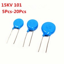5Pcs 20Pcs 15KV 101 101K 0.1NF 100PF 15KV101 High-voltage Ceramic Capacitor