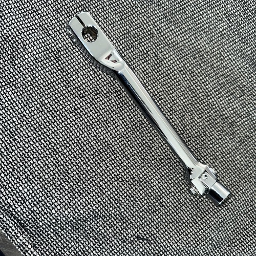 Folding Heel Shifter Lever Chrome for Harley Softail Touring Models 33876-07 - Picture 3 of 5
