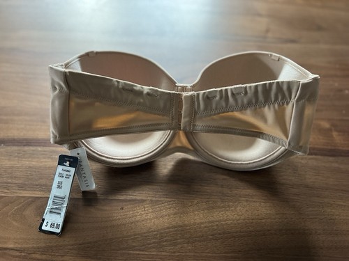 Fantasie Smoothing Moulded Strapless Bra Contour Cups Nude 3 Hook NWT 36E FL4530 - Picture 2 of 9