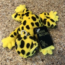 BRAND NEW 24K BEANIE BOPPERS TREE FROG YELLOW 1997 PLUSH SPECIAL EFFECTS