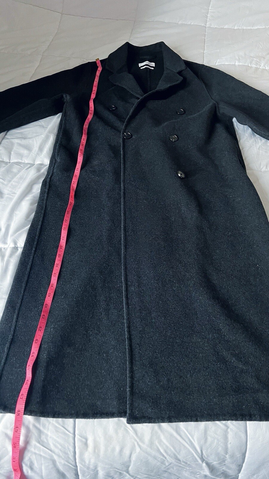 Mango Dark Gray Wool Double Breasted Collard Pock… - image 10