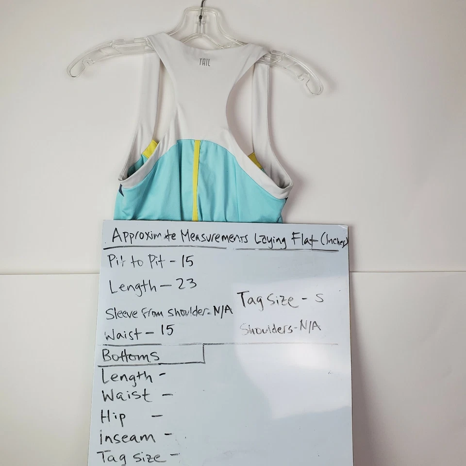 Camiseta deportiva de rendimiento para mujer Tail Tech azul sin mangas tenis golf Foto 4 de 4