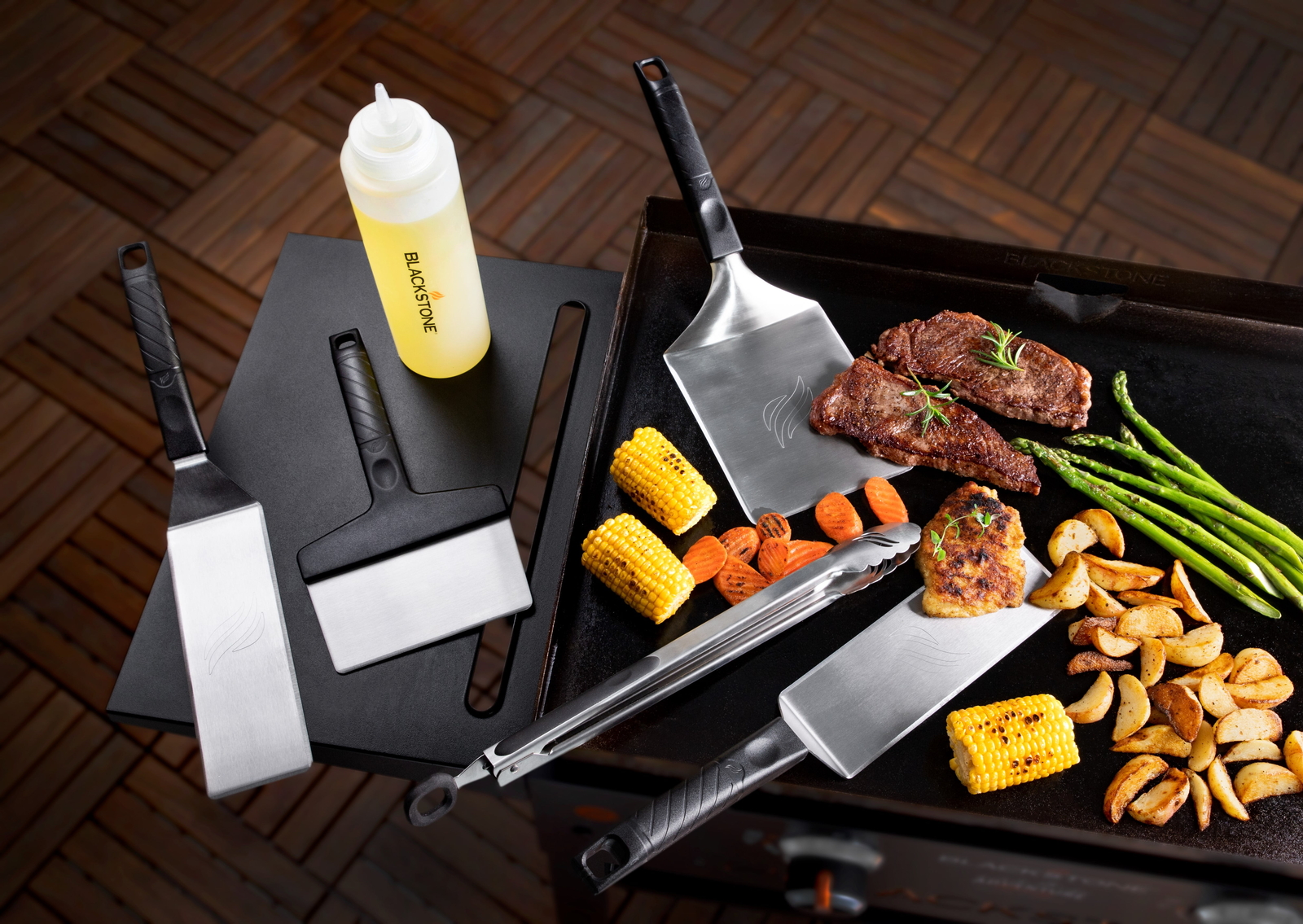 Blackstone Deluxe Stainless Steel 6Piece Spatula Griddle Set,Use the
