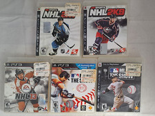 Lot of 5 PS3 Games NHL 2K7, 9, NHL 13, MLB 09 The Show, MLB 12
