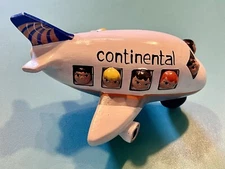 CONTINENTAL AIRLINES HAND PAINTED CERAMIC PLANE