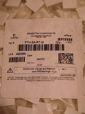  Essentra FTH-5A-RT-M Cable Tie Adhesive Mount 3/4'' Square 0.75''  (1000 pieces) 
