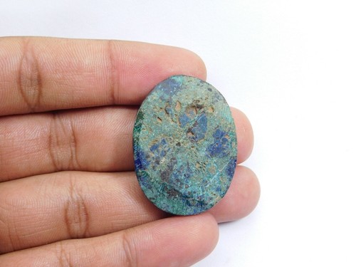 Top Grade 100% Natural Azurite Druzy Gemstone Loose For Jewelry 90 Cts. ME-5036 - Picture 4 of 4
