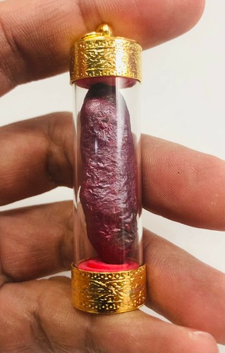 Colgante Oro Leklai Suriyan Racha Rojo Tailandés Amuleto Buda Mágico LP Somporn - Imagen 3 de 12