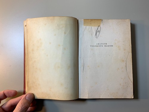 Vintage 1957 Hardcover Amateur Telescope Making Book One Albert Ingalls Science - Picture 4 of 17