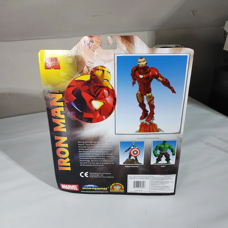 Figura de acción Diamond Select Toys Marvel Select Iron Man escala 7 pulgadas - Nueva Foto 2 de 2
