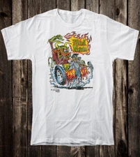 Retro Hot Rod T Shirt Tee 100% Cotton Ed Big Daddy Roth Bad News