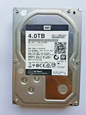 WD4004FZWX-00GBGB0 for parts, data recovery, spares data recovery