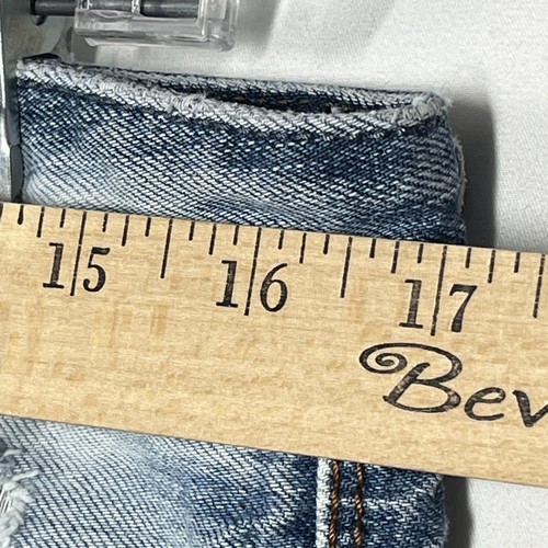 Jeans DIESEL 31x32 Safado Reg Slim Recto Envejecido Azul Elástico Botón Mosca - Imagen 6 de 19