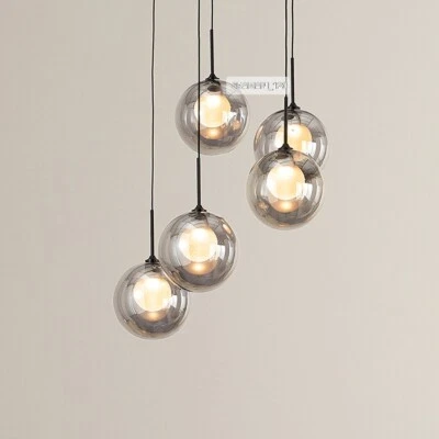Made.com - Masako Chandelier Pendant Light, Smoked & Opal Glass (Sealed pack) - Picture 1 of 6