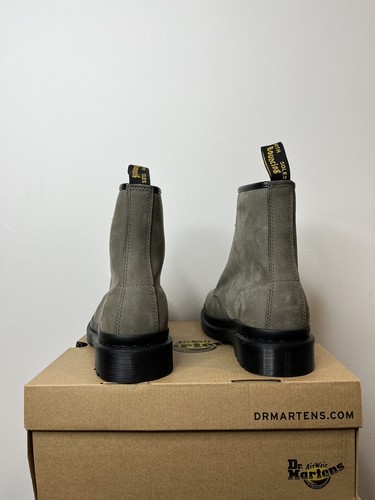 DR MARTENS 1460 STIVALI STRINGATI IN PELLE NABUK FRESATA UK 9 EU 43 - Foto 6 di 8