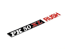 scritta targhetta adesiva resinata adesivo per VESPA PK 50 XL RUSH r.o. 229317 #