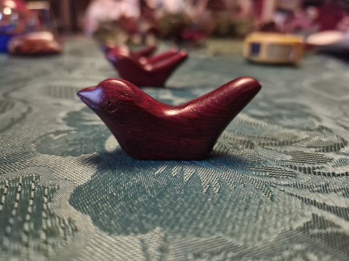 4x Vintage Wooden Bird Chop Stick Holders - Picture 3 of 6