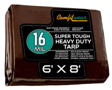 COMFITWEAR 16 MIL Heavy Duty Tarp Super Heavy Duty Tarp Cover Multi-Purpose