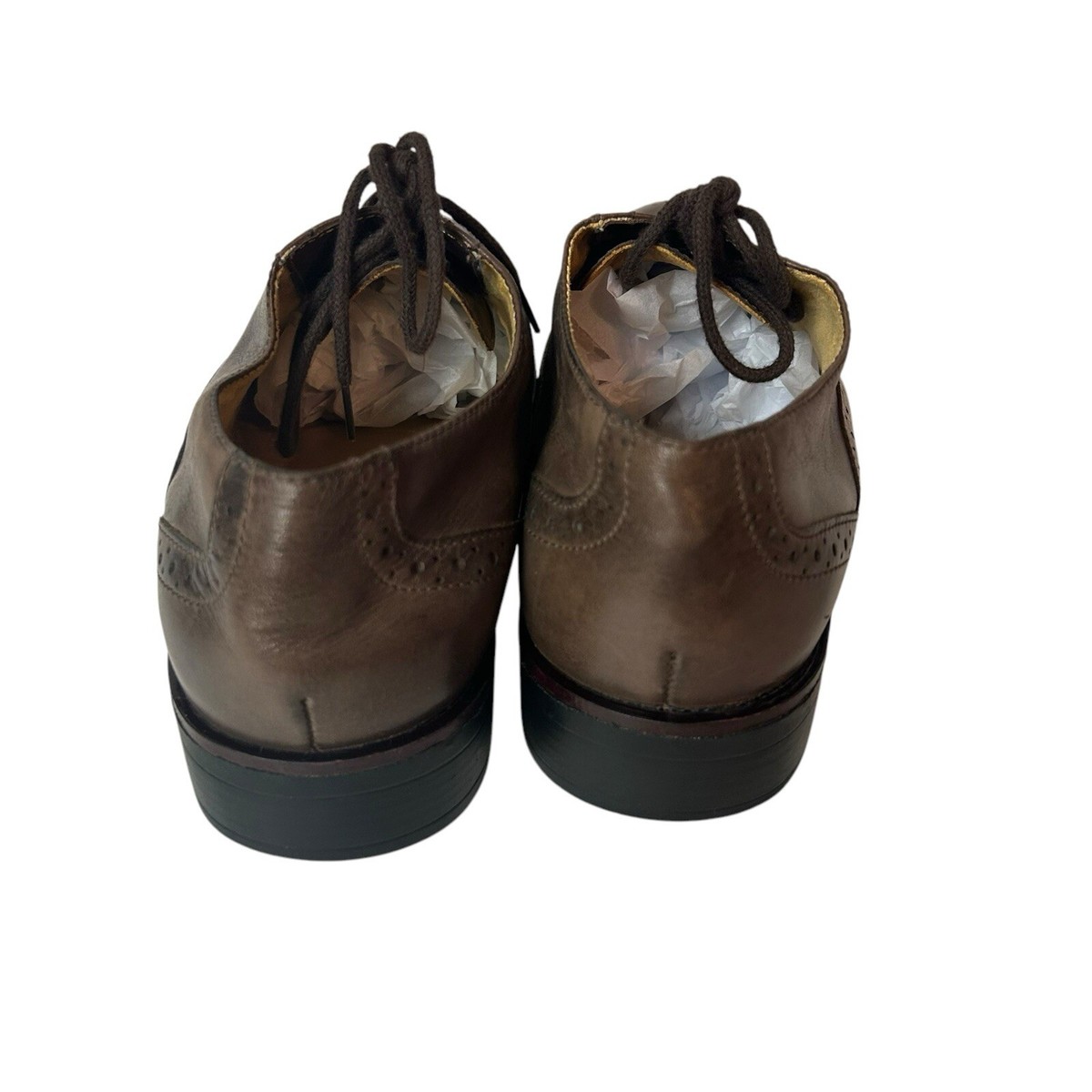 Sandro Cap Toe Derby Oxfords Shoes Tan Brown Leather Men display picture 1