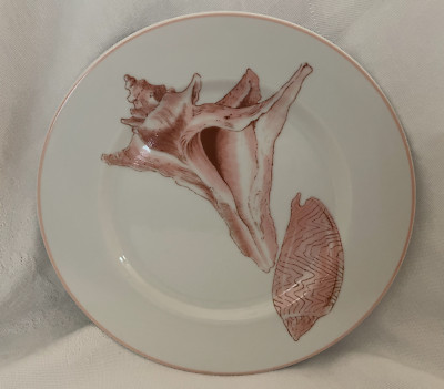 Fitz & Floyd COQUILLE Peach Seashell 7.5'' SALAD PLATE - Retired - Mult available