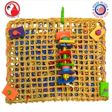 Bonka Bird Toys 00707 Foraging Pouch Medium Bird Toy African Grey Conure Amazon