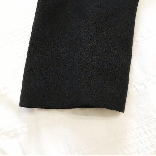 VESTIDO IRVING SAMUEL DISEÑADOR NEGRO 100% LANA VINTAGE PLISADO LÍNEA A - 10 - Imagen 8 de 10