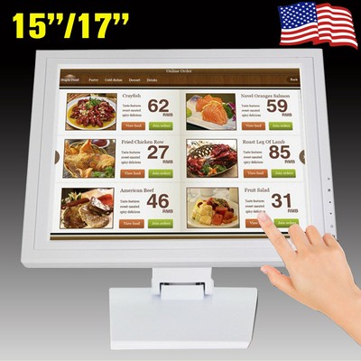 Brand New 15/" 17/'/' Inch Touchscreen LCD VGA POS Touch Screen Monitor Cashier US