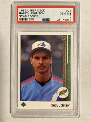 Randy Johnson Mariners Expos 1989 Upper Deck Star Rookie Card PSA 10 GEM MINT 📈